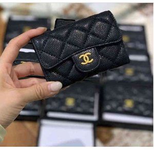 Fashion Wallet in Black Channel Style